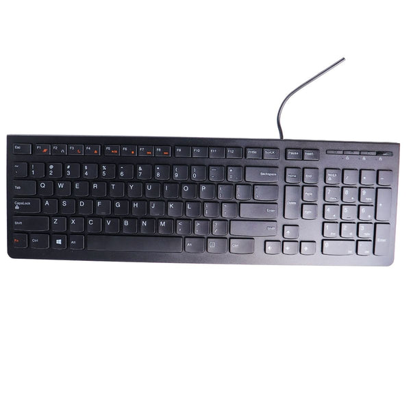 Lenovo Wired Flat Keyboard - Black (KB4721) - Lenovo - Simple Cell Shop, Free shipping from Maryland!