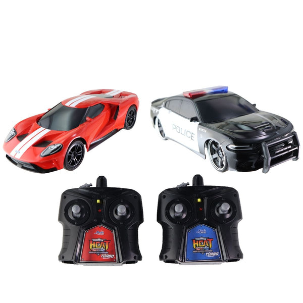 Jada Toys Badge City Heat Ford GT (Red) and Dodge Charger SRT Hellcat RC Cars - Jada Toys - Simple Cell Shop, Free shipping from Maryland!