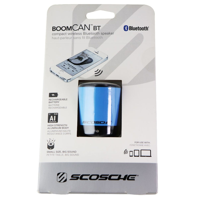 Scosche BoomCAN BT Compact Wireless Bluetooth Speaker - Blue - Scosche - Simple Cell Shop, Free shipping from Maryland!