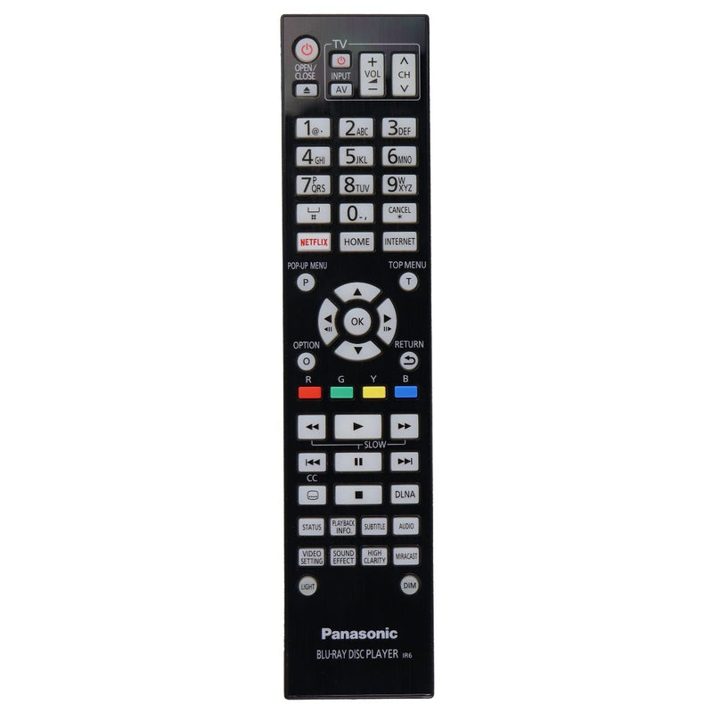 Panasonic OEM Blu-Ray Disc Player Remote Control - Black (N2QAYA000131) - Panasonic - Simple Cell Shop, Free shipping from Maryland!