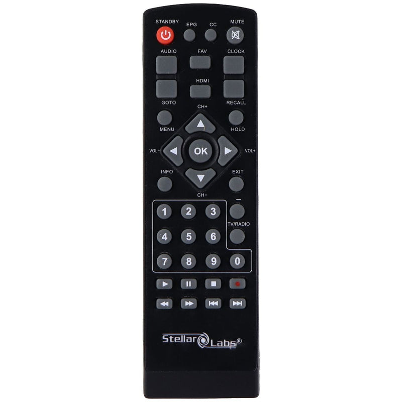 Stellar Labs Remote Control (JXD-366) for TV Converter Box - Black