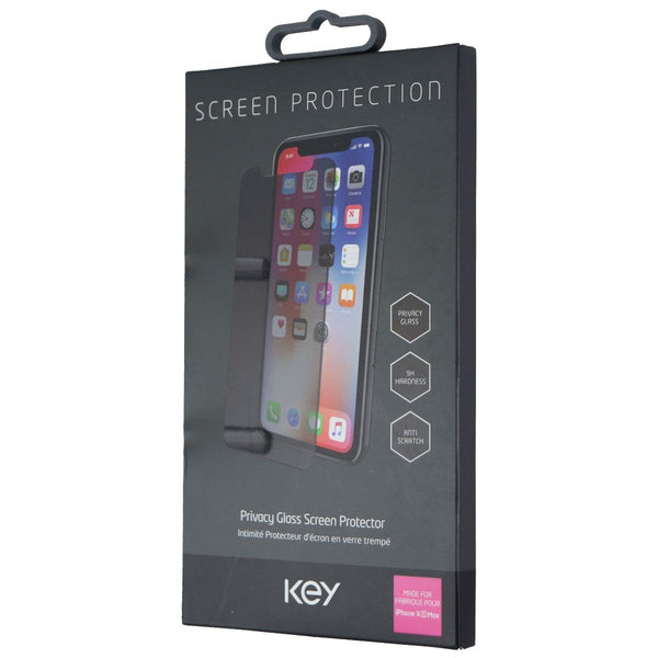 Key Privacy Glass Screen Protector for Apple iPhone Xs Max - Tinted - Key - Simple Cell Shop, Free shipping from Maryland!