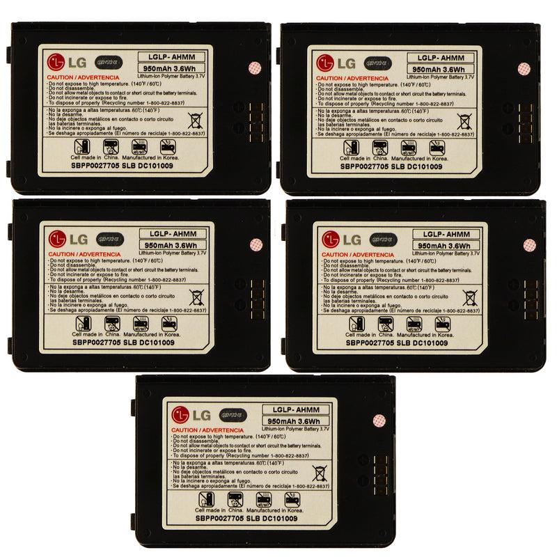 KIT 5x LG LGLP-AHMM 950 mAh Replacement Battery for Env 3 VX9200 - LG - Simple Cell Shop, Free shipping from Maryland!