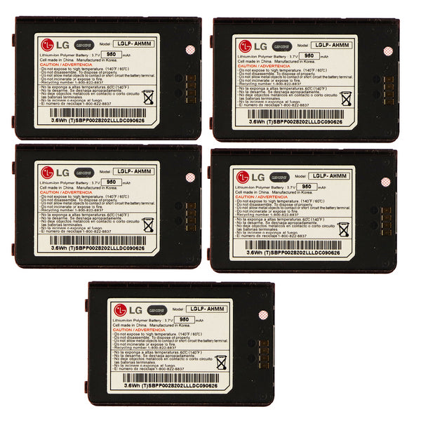 KIT 5x LG LGLP-AHMM 950 mAh Replacement Battery for Env 3 VX9200 - LG - Simple Cell Shop, Free shipping from Maryland!