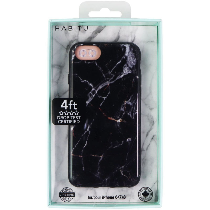 Habitu Sahara Marble Case for Apple iPhone SE (2020) / iPhone 8 / 7/ 6s - Black - Habitu - Simple Cell Shop, Free shipping from Maryland!