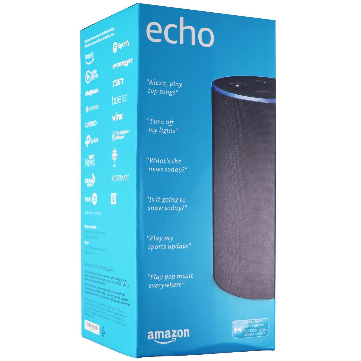  Echo (2nd Generation) International Version – Charcoal Fabric :   Devices & Accessories