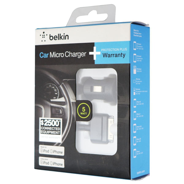 Belkin Single USB Car Adapter and 30-Pin Cable for Apple iPod/iPhone - Black - Apple - Simple Cell Shop, Free shipping from Maryland!