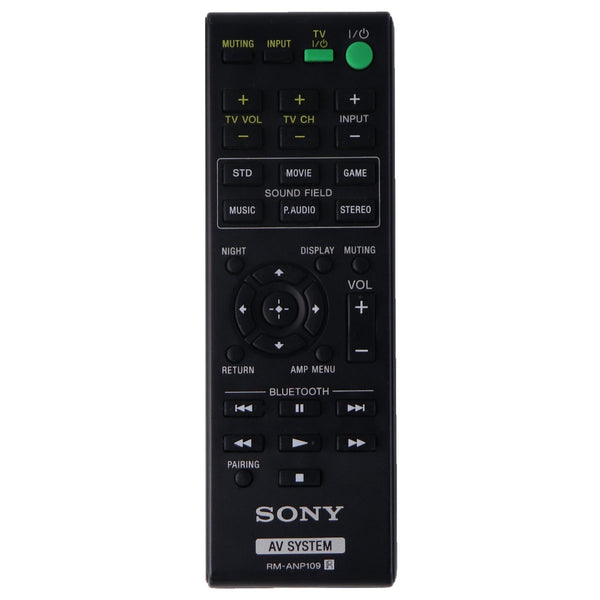 Sony Remote Control (RM-ANP109) for Sony Home Audio Systems - Black - Sony - Simple Cell Shop, Free shipping from Maryland!