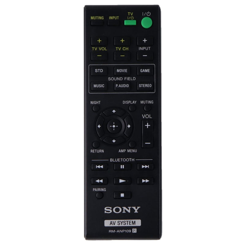 Sony Remote Control (RM-ANP109) for Sony Home Audio Systems - Black - Sony - Simple Cell Shop, Free shipping from Maryland!