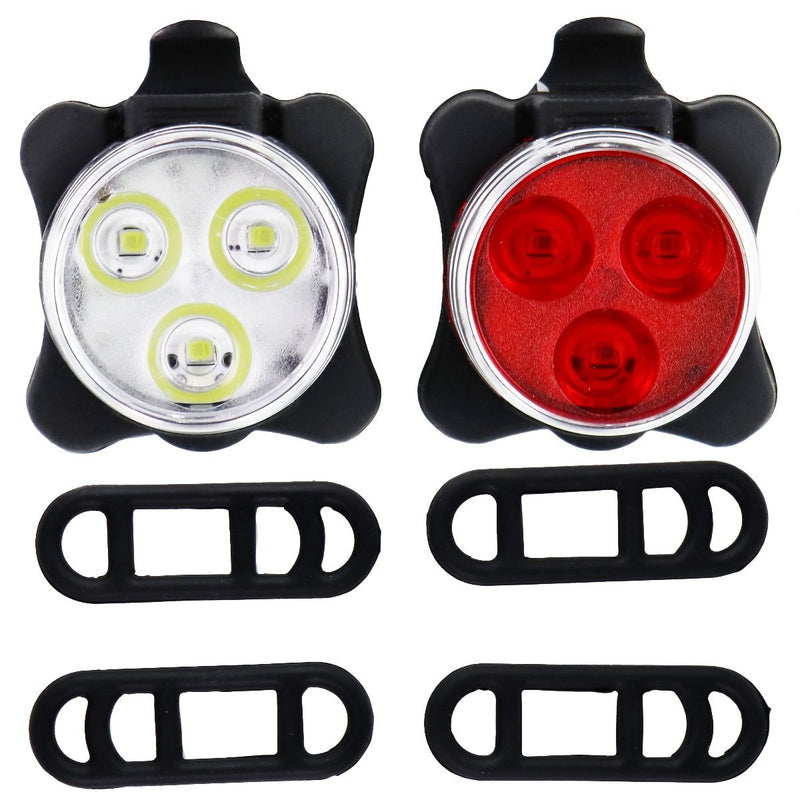 Ascher Rechargeable LED Bike Light Set with 4 Light Modes - 1 White / 1 Red - Ascher - Simple Cell Shop, Free shipping from Maryland!