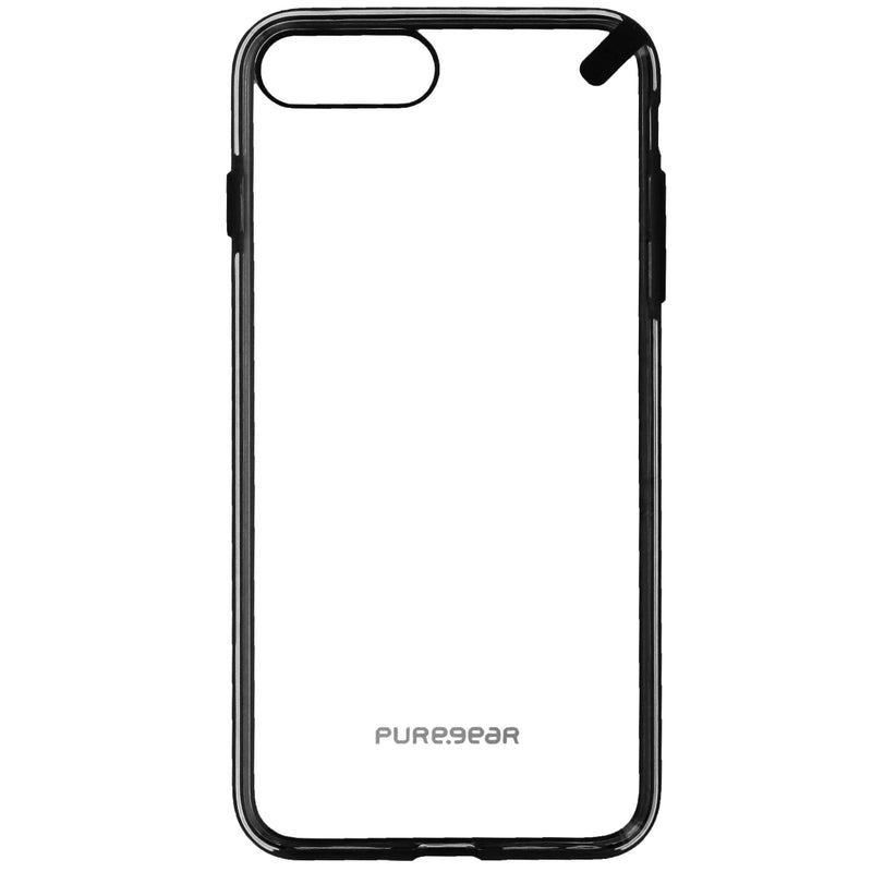 PureGear Slim Shell Series Hybrid Case for iPhone 8 Plus & 7 Plus - Clear/Black - PureGear - Simple Cell Shop, Free shipping from Maryland!