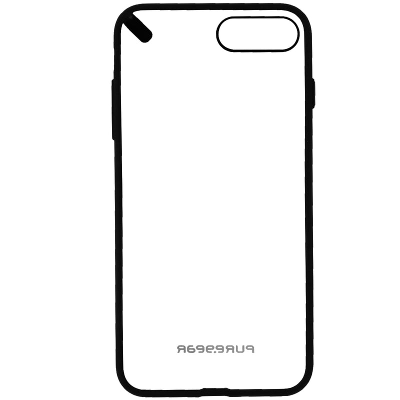 PureGear Slim Shell Series Hybrid Case for iPhone 8 Plus & 7 Plus - Clear/Black - PureGear - Simple Cell Shop, Free shipping from Maryland!