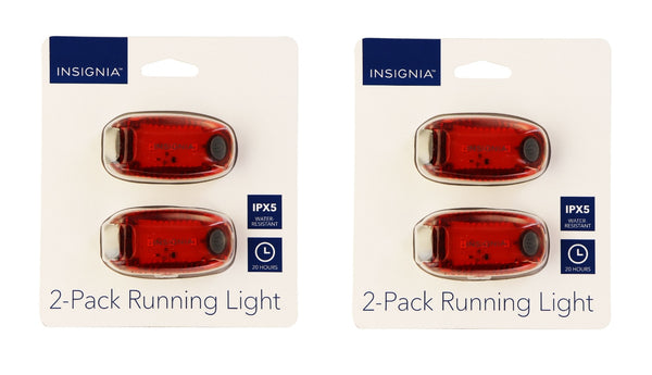 Insignia 2x (2 Pack of LED) Running Lights for Running/Walking/Biking - Red - Insignia - Simple Cell Shop, Free shipping from Maryland!