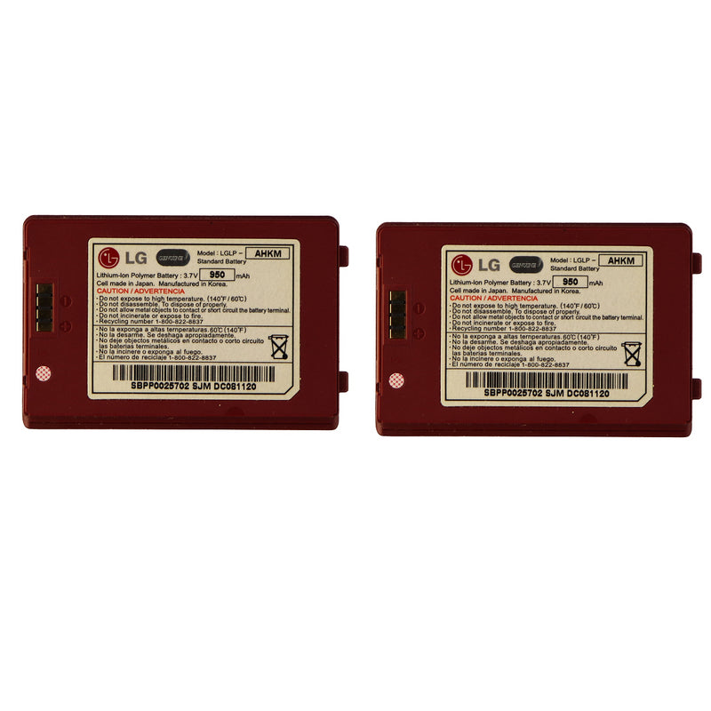 KIT 2x 950 mAh Replacement Battery (LGLP-AHKM) for LG Env 2 (VX9100) - LG - Simple Cell Shop, Free shipping from Maryland!
