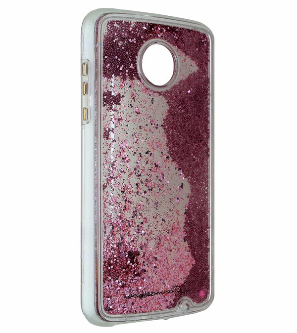 Case-Mate Naked Tough Waterfall Case Cover Moto Z2 Play- Clear / Pink Glitter - Case-Mate - Simple Cell Shop, Free shipping from Maryland!