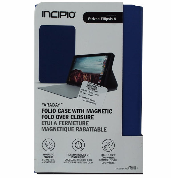 Incipio Faraday Folio Case Cover and Stand for Verizon Ellipsis 8 - Dark Blue - Incipio - Simple Cell Shop, Free shipping from Maryland!