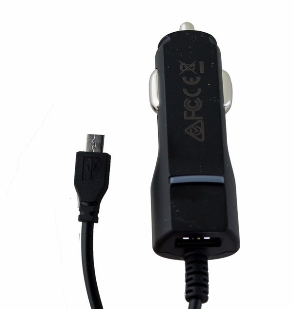 Key 3.4A Micro-USB Car Charger with Extra USB Port - Black - KEY Enhanced - Simple Cell Shop, Free shipping from Maryland!