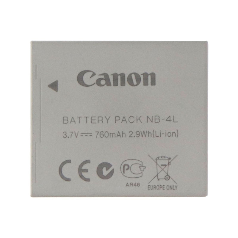 Canon OEM Rechargeable 760mAh 3.7V Battery Pack (NB-4L) - Canon - Simple Cell Shop, Free shipping from Maryland!