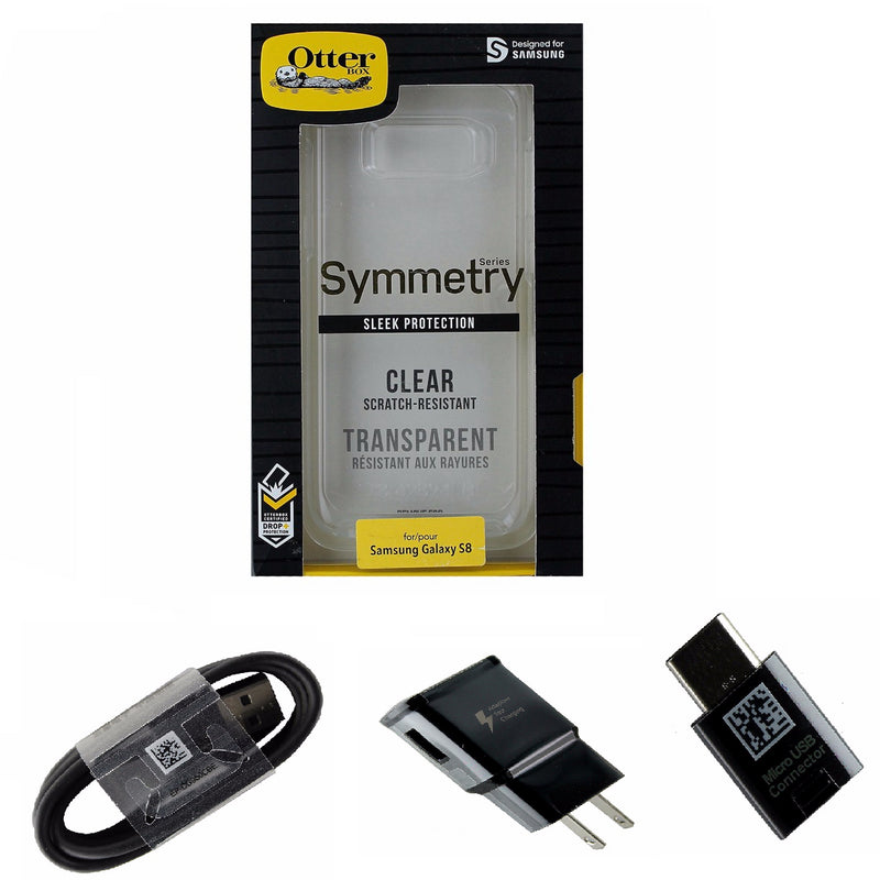 NEW OEM Charging & Adapter KIT W/ Clear OtterBox Symmetry Case for Galaxy S8 - OtterBox - Simple Cell Shop, Free shipping from Maryland!
