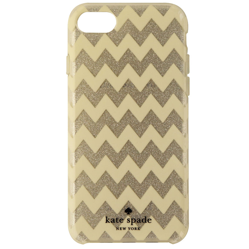 Kate Spade New York Hybrid Hardshell Case for iPhone 8/7 - White/Silver Zig Zag - Kate Spade - Simple Cell Shop, Free shipping from Maryland!