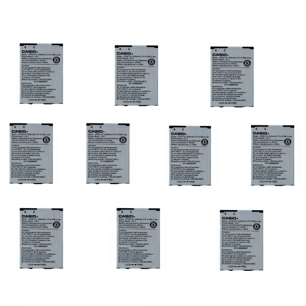 KIT 10x Casio BTR811B 1800mAh Replacement Battery for GzOne Commando 4g - Casio - Simple Cell Shop, Free shipping from Maryland!