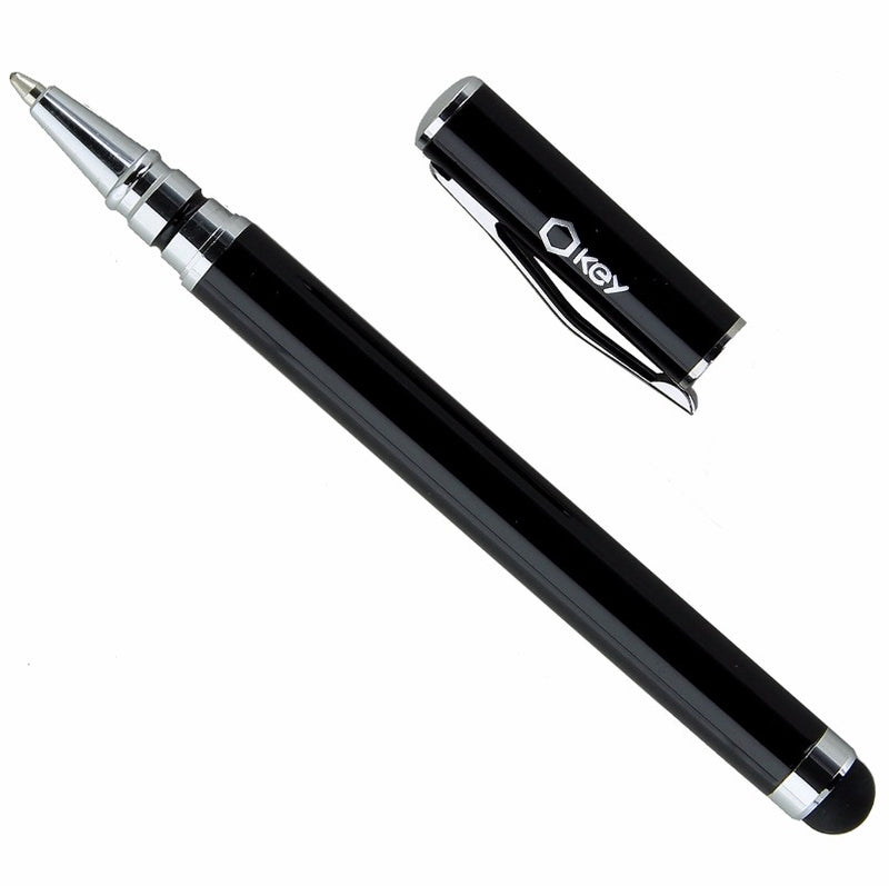 Key Stylus with Built-in Pen for Smartphones and Tablets - Black and Chrome - KEY Enhanced - Simple Cell Shop, Free shipping from Maryland!