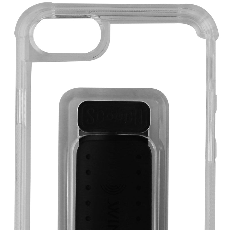 Scooch Wingman 5-in-1 Case for iPhone 8 7 6s 6 w/Kick Stand - Clear / Black - Scooch - Simple Cell Shop, Free shipping from Maryland!