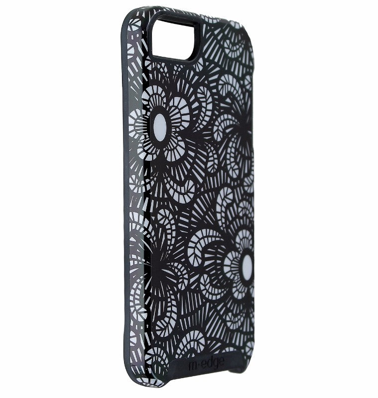 M-Edge Echo Series Hard Case Cover for iPhone 5/5s/SE - Black / White Flowers - M-Edge - Simple Cell Shop, Free shipping from Maryland!