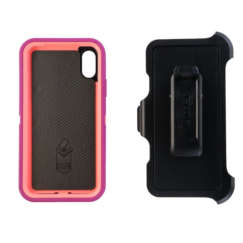 OtterBox Defender Series Screenless Case w/Holster for iPhone X 10 - Coral Dot - OtterBox - Simple Cell Shop, Free shipping from Maryland!