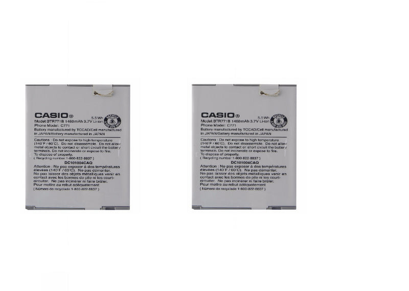 KIT 2x Casio BTR771B 1460 mAh Replacement Battery for GzOne Commando C771 - Casio - Simple Cell Shop, Free shipping from Maryland!