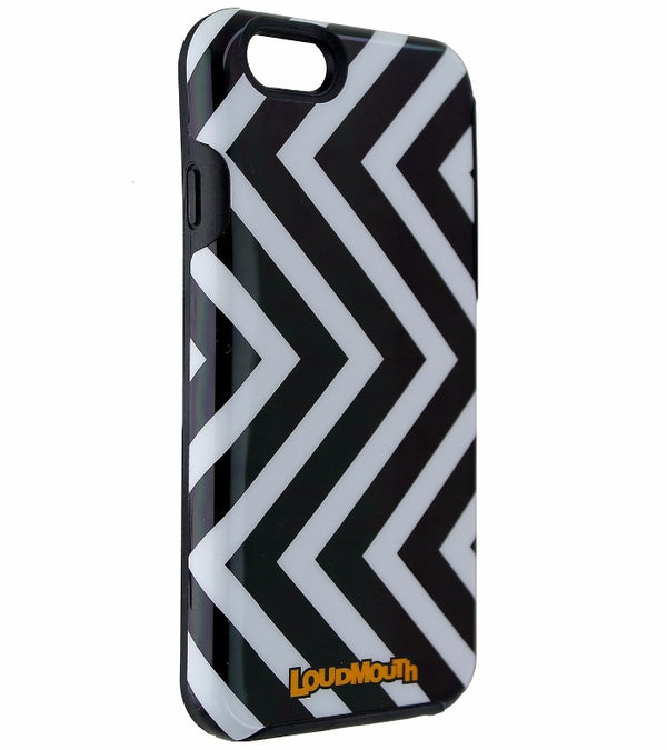 M-Edge Loudmouth Protective Hybrid Case for iPhone 6s / 6 - Black / White Zigzag - M-Edge - Simple Cell Shop, Free shipping from Maryland!