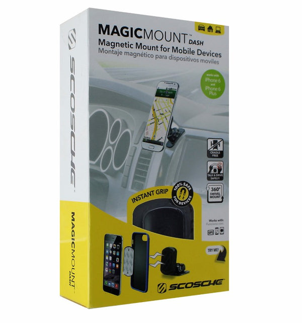 Scosche MagicMount Dash Series Magnetic Vehicle Car Mount - Black - Scosche - Simple Cell Shop, Free shipping from Maryland!