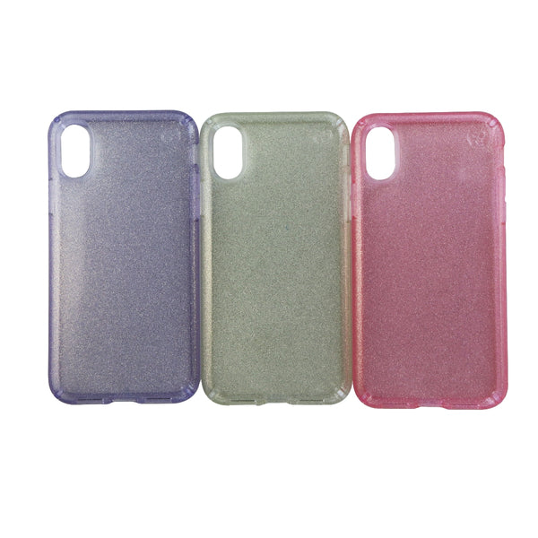 Speck Presidio Clear Glitter Case 3 Pack for iPhone Xs/X - Pink Gold and Purple - Speck - Simple Cell Shop, Free shipping from Maryland!