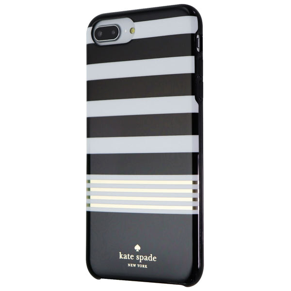 Kate Spade Hardshell Case for iPhone 8 Plus 7 Plus - Black/White/Gold Stripe - Kate Spade - Simple Cell Shop, Free shipping from Maryland!