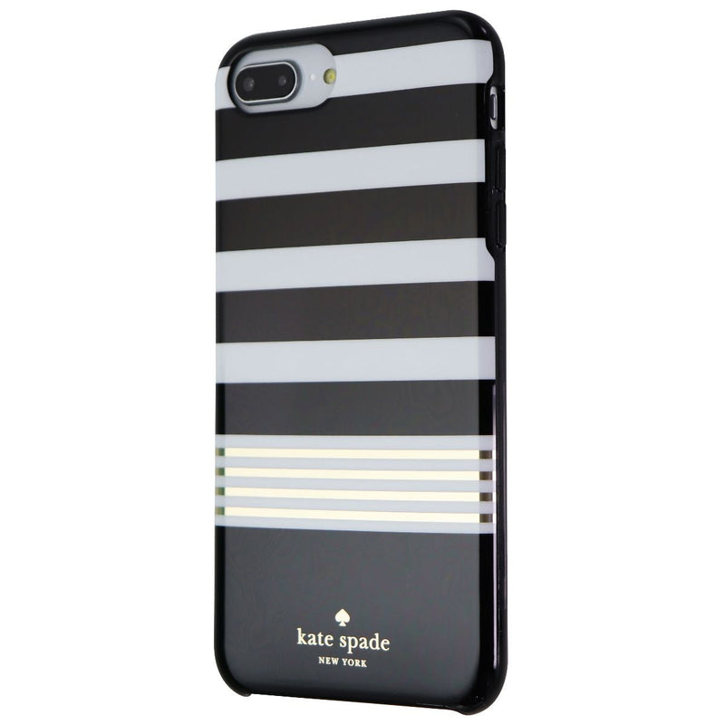 Kate Spade Hardshell Case for iPhone 8 Plus 7 Plus - Black/White/Gold Stripe - Kate Spade - Simple Cell Shop, Free shipping from Maryland!