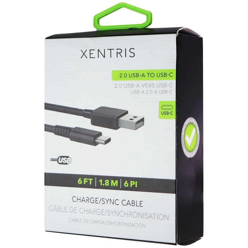 Xentris Wireless 6-Ft (USB-C) to USB Charge and Sync Cable - Black - Xentris Wireless - Simple Cell Shop, Free shipping from Maryland!