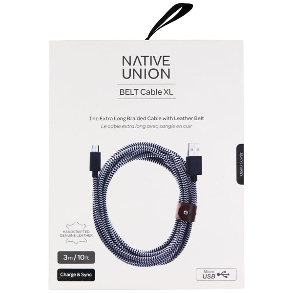Native Union Belt Cable for Micro USB (3m - 10ft) - Zebra - Native Union - Simple Cell Shop, Free shipping from Maryland!