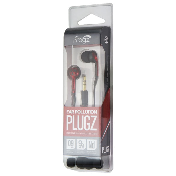 iFrogz EarPollution Plugz Wired 3.5mm Earbuds - Red (EPD33-RED) - iFrogz - Simple Cell Shop, Free shipping from Maryland!