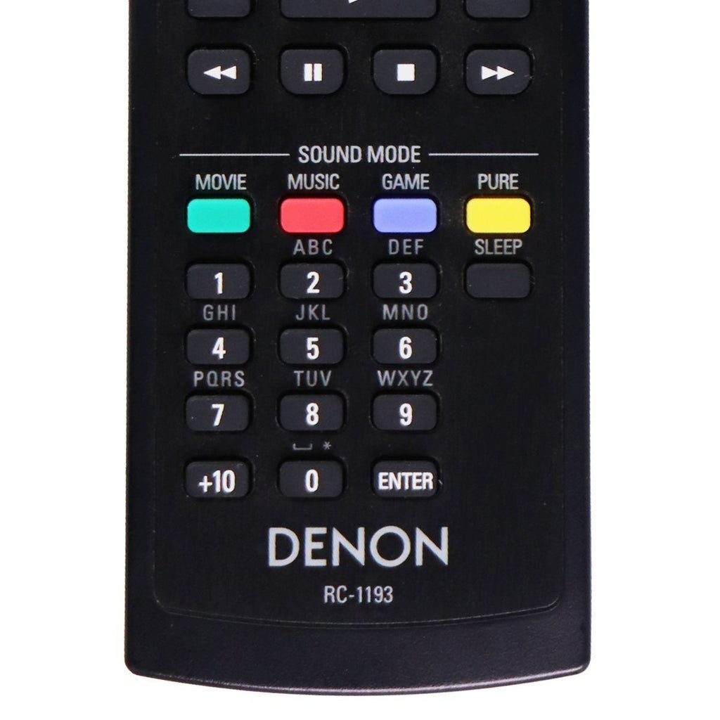Den Remote Control Denon OEM Receiver Remote Control - Black (RC-1193)