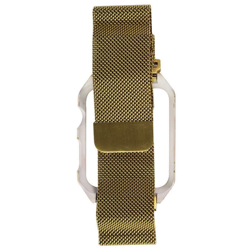 42mm Metal Frame Case + Mesh Band for Apple Watch 42mm Series 3 / 2 & 1 - Gold - Unbranded - Simple Cell Shop, Free shipping from Maryland!