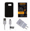 OEM Cable/Adapter + Screen Protector KIT w/ Insignia Black Gel Case for S6 Edge - Insignia - Simple Cell Shop, Free shipping from Maryland!