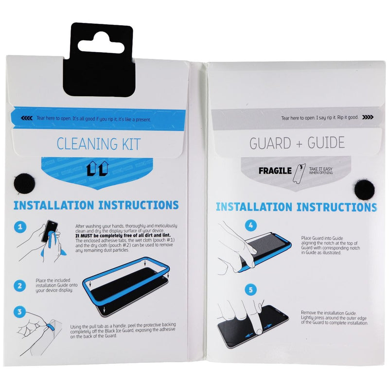 Gadget Guard (Black Ice+) Cornice Glass for Google Pixel 2 XL - Clear/Black - Gadget Guard - Simple Cell Shop, Free shipping from Maryland!