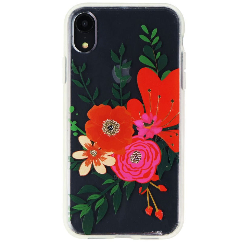 Platinum Hardshell case for Apple iPhone XR Smartphone - Clear Flora - Platinum - Simple Cell Shop, Free shipping from Maryland!