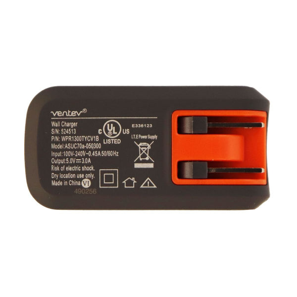 Ventev 3.0-Amp Wall Charging Adapter for USB-C (Type C) Cables - Gray - Ventev - Simple Cell Shop, Free shipping from Maryland!