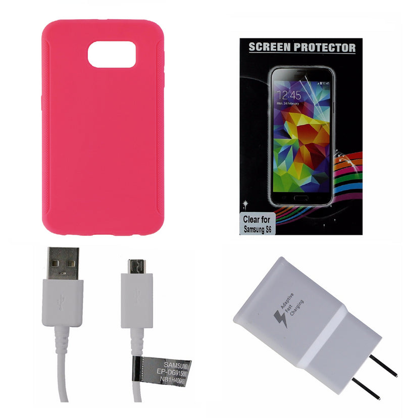 OEM Cable & Adapter + Screen Protector KIT w/ M-Edge Case for Galaxy S6 - Insignia - Simple Cell Shop, Free shipping from Maryland!
