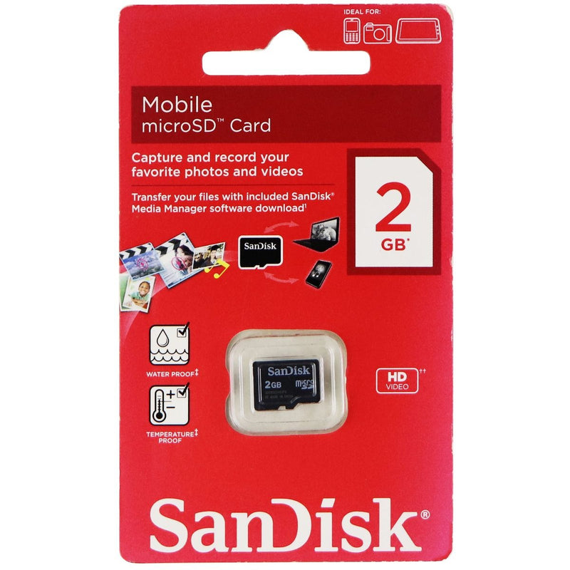 Sandisk 2GB MicroSD Memory Card (SDSDQM-002G-B35) - SanDisk - Simple Cell Shop, Free shipping from Maryland!