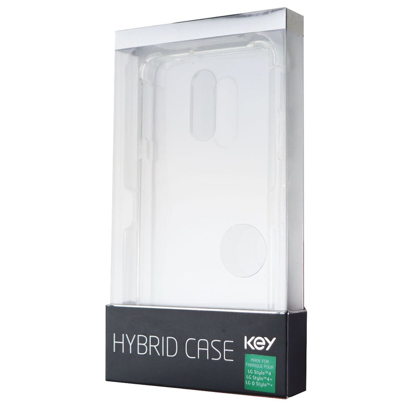 KEY Drop Proof Hybrid Protective Slim Case for LG Stylo 4/(4+)/(Q4+) - Clear - Key - Simple Cell Shop, Free shipping from Maryland!