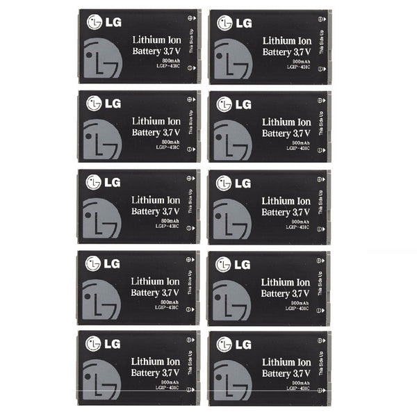 KIT 10x LG LGIP-431C 800 mAh Replacement Battery for LX410/UX145/VX145/AX140 - LG - Simple Cell Shop, Free shipping from Maryland!