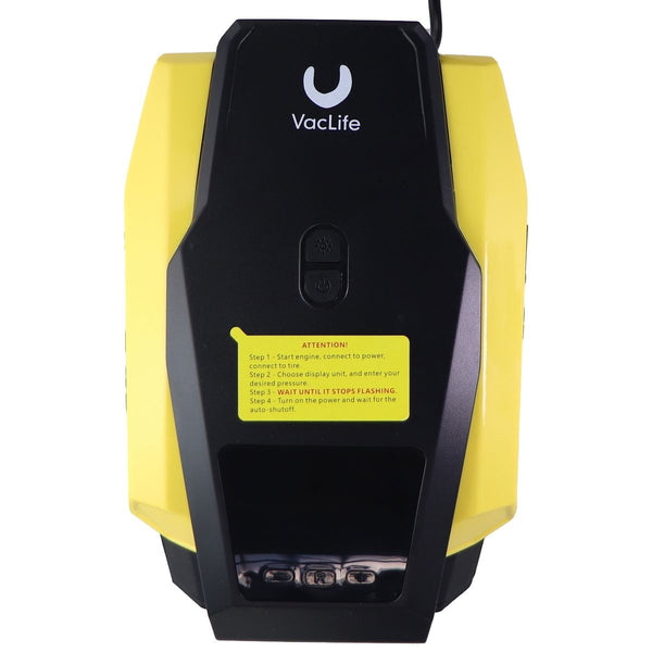 Vaclife Digital Portable DC 12V Car Air Compressor - Yellow - VacLife - Simple Cell Shop, Free shipping from Maryland!