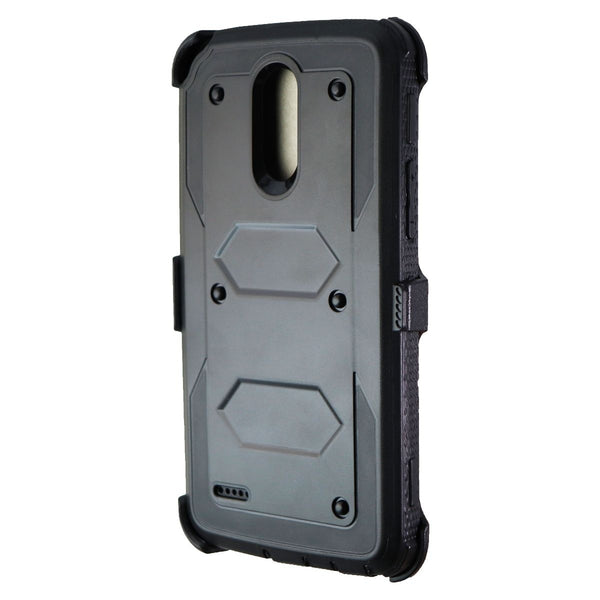 Rugged Full Body Case and Holster for LG Stylo 3 / LS777 - Black - Unbranded - Simple Cell Shop, Free shipping from Maryland!
